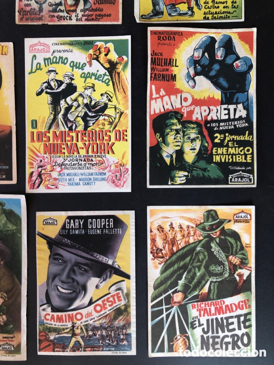 Cine: LOTE DE ONCE PROGRAMAS DE CINE - ARAJOL - - Foto 5