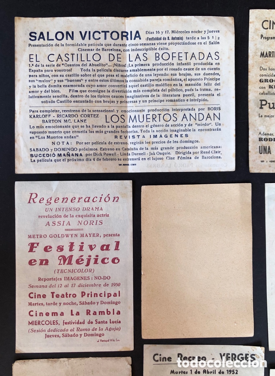 Cine: LOTE DE ONCE PROGRAMAS DE CINE - ARAJOL - - Foto 7