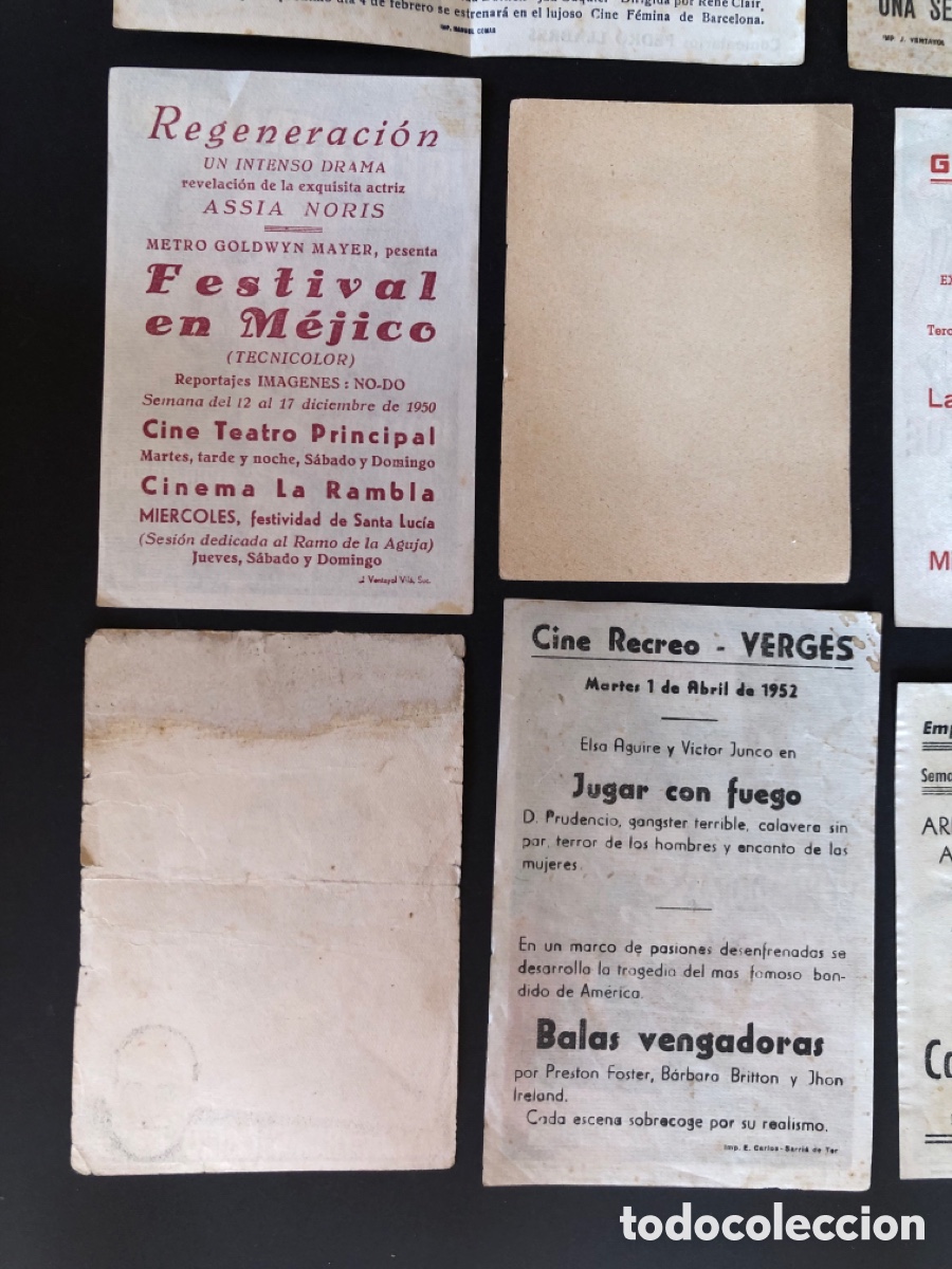 Cine: LOTE DE ONCE PROGRAMAS DE CINE - ARAJOL - - Foto 9