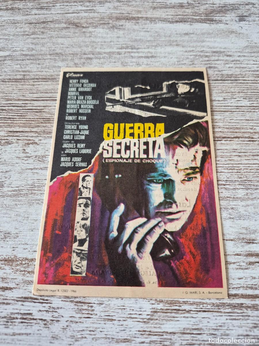 Cine: Guerra Secreta | Henry Fonda Vittorio Gassman | Victoria y las vegas | Programa cine folleto
