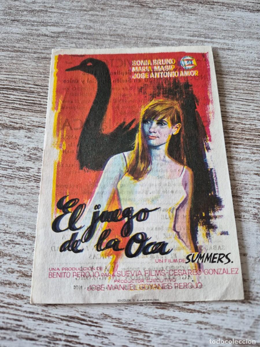 Cine: El juego de la oca | Sonia Bruno Maria masip Jos&eacute; Antonio amor | Victoria | Programa cine folleto