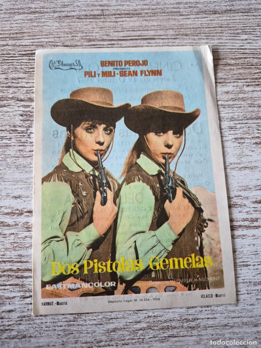 Cine: Dos pistolas gemelas | Benito perojo pili y mili sean flynn | Victoria | Programa cine folleto