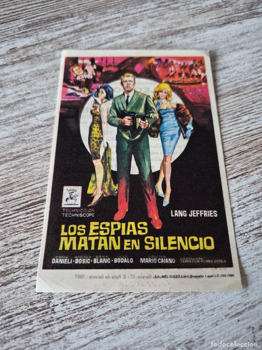Cine: Los esp&iacute;as matan en silencio | Lang Jeffries | Victoria | Programa cine folleto
