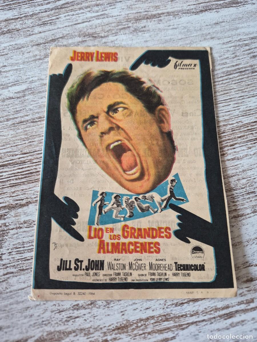 Cine: L&iacute;o en los grandes almacenes | Jerry Lewis jill st john | Victoria | Programa cine folleto
