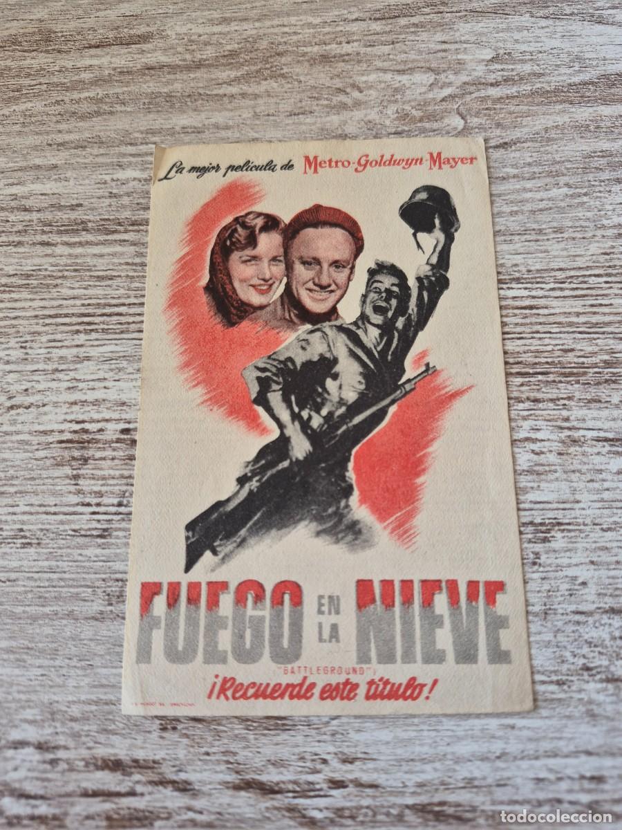 Cine: Fuego en la nieve | Metro golden mayer | Programa cine folleto