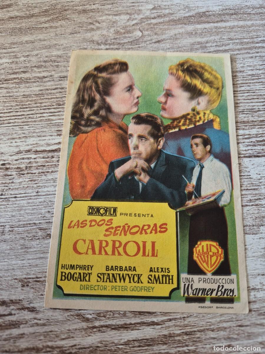 Cine: Las dos se&ntilde;oras carroll | Humphrey bogart Barbara Stanwyck Alexis Smith| Programa cine folleto