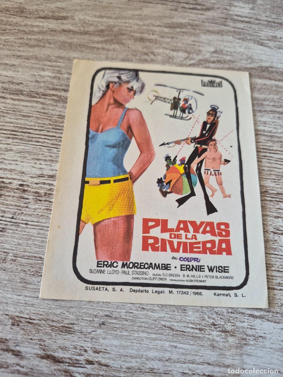 Cine: Playas de la Riviera | Eric Morecambe Ernie Wise | Cine congesta port bou | Programa cine folleto
