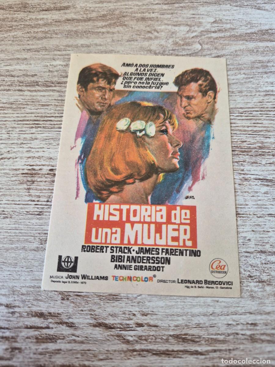 Cine: Historia de una mujer | Robert Stack James Farentino| Cine congesta port bou | Programa cine folleto