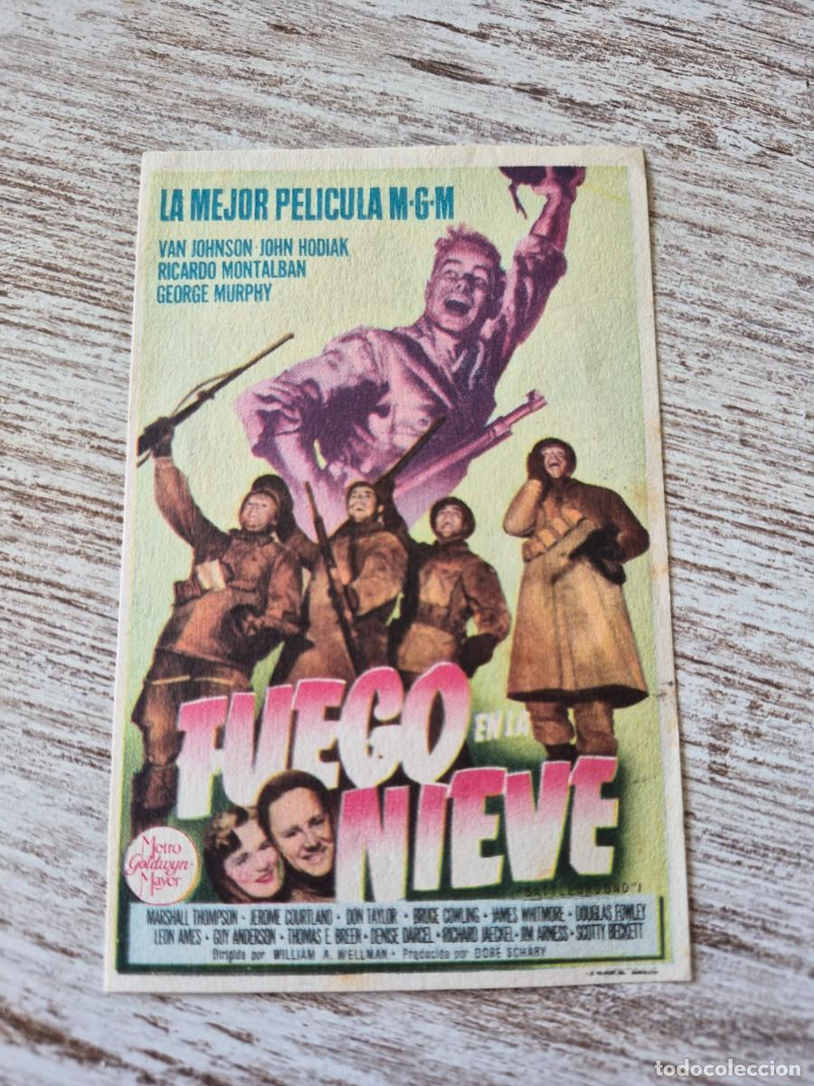 Cine: Fuego en la Nieve | Van Johnson John Hodiak | Programa cine folleto