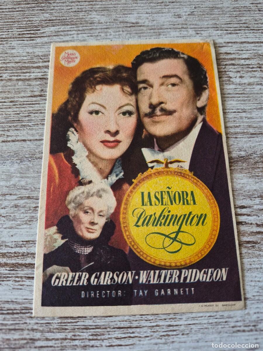 Cine: La se&ntilde;ora Parkington | Greer Garson Walter Pidgeon| Programa cine folleto
