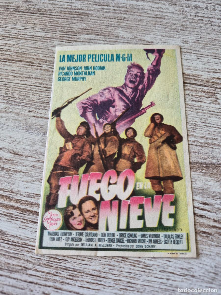 Cine: Fuego en la nieve | Van Johnson John Hodiak| Programa cine folleto