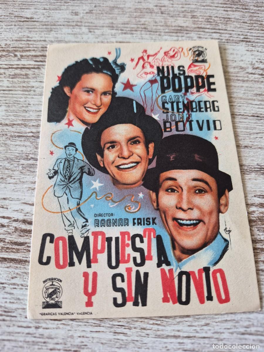 Cine: Compuesta y sin novio | Nils Poppe Gaby Stenberg John Botvio | Programa cine folleto
