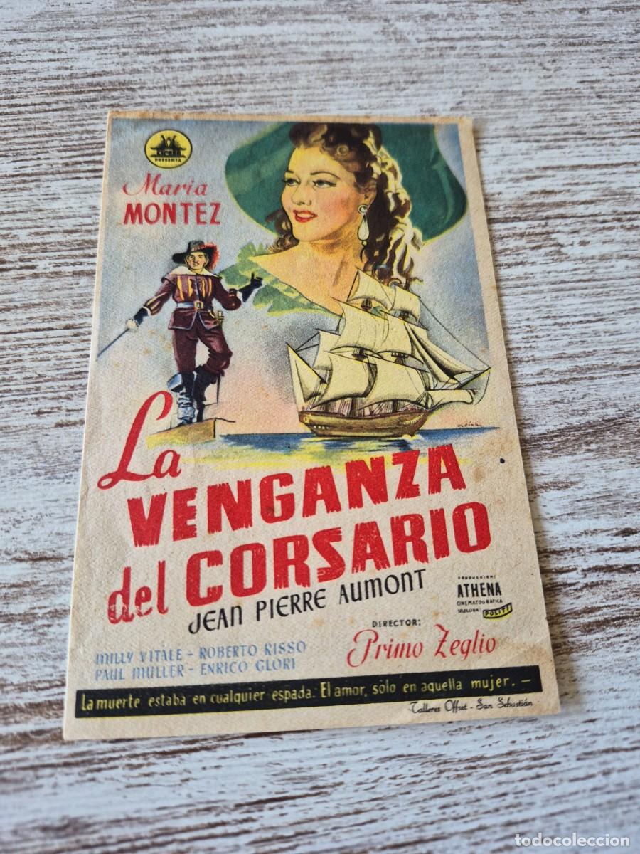 Cine: La venganza del corsario | Maria Montez Jean Pierre Aumont | Programa cine folleto