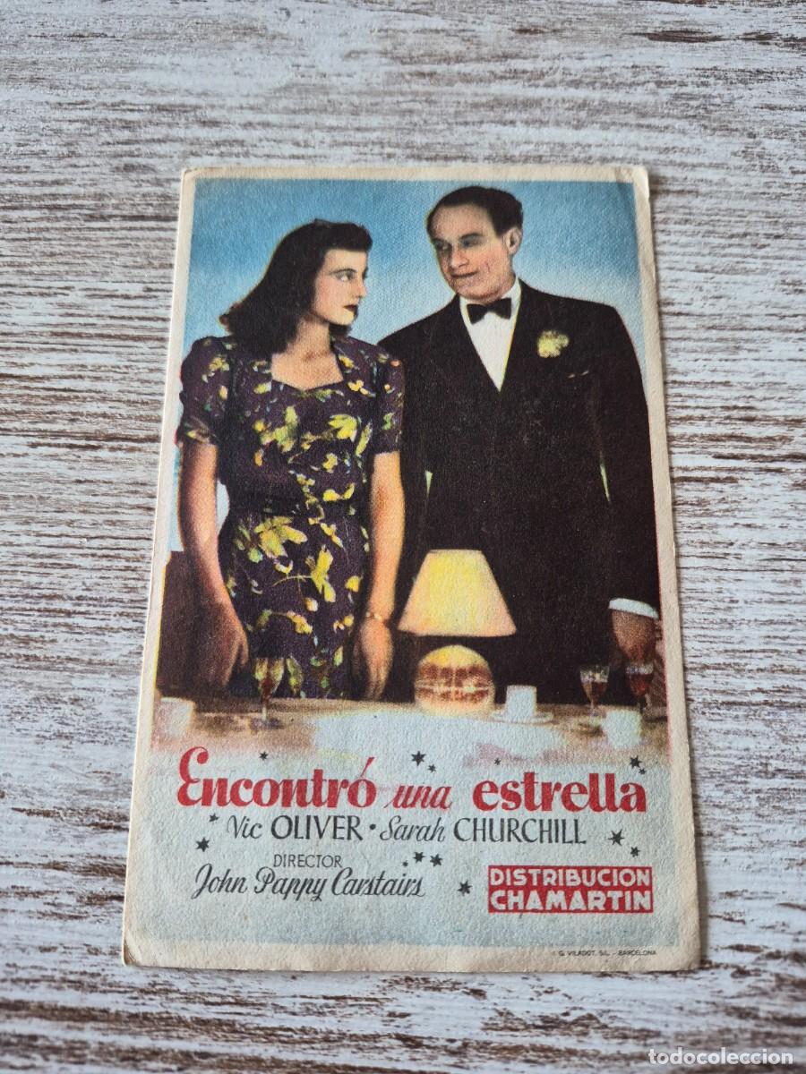 Cine: Encontro una estrella | Vic Oliver Sarah Churchill | Programa cine folleto