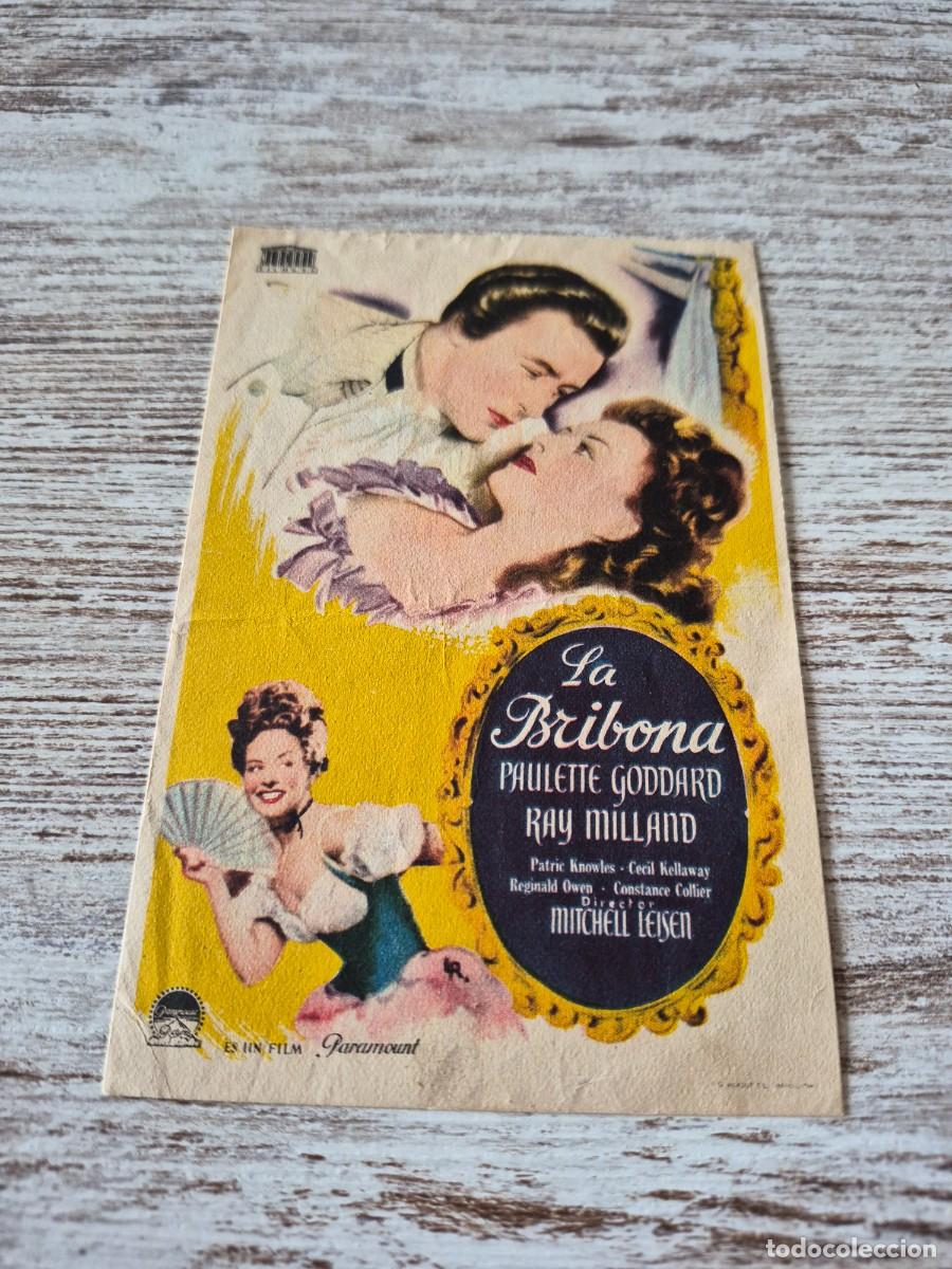 Cine: La Bribona | Paulette Goddard Ray Milland | Programa cine folleto
