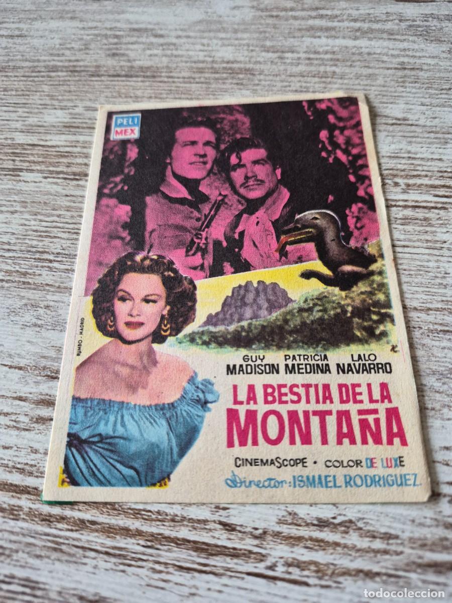 Cine: La bestia de la monta&ntilde;a | Guy madison Patricia Medina | Programa cine folleto