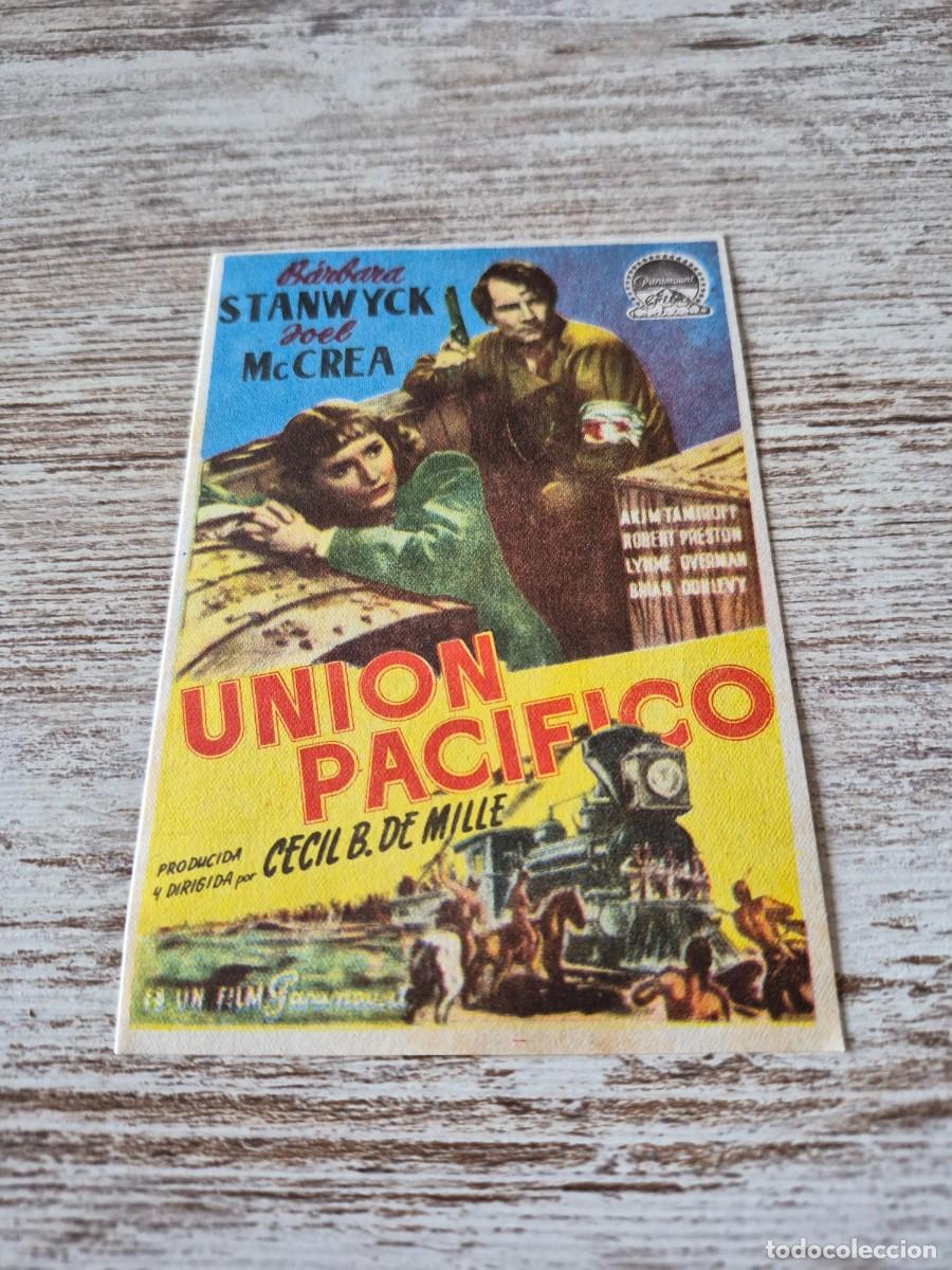 Cine: Uni&oacute;n pac&iacute;fico | Barbara Stanwyck Joel Mc Crea | Programa cine folleto