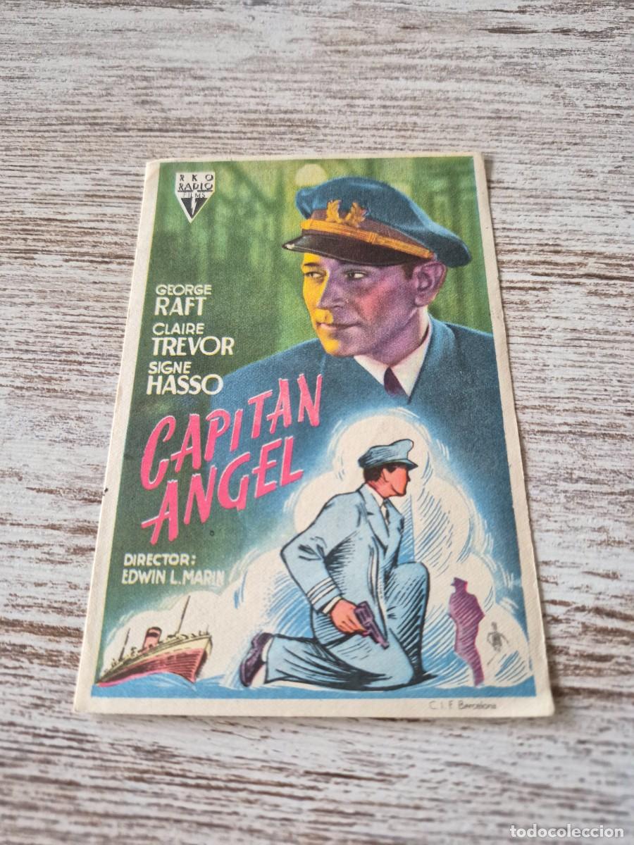 Cine: Capit&aacute;n Angel | George Raft Claire Trevor | Programa cine folleto