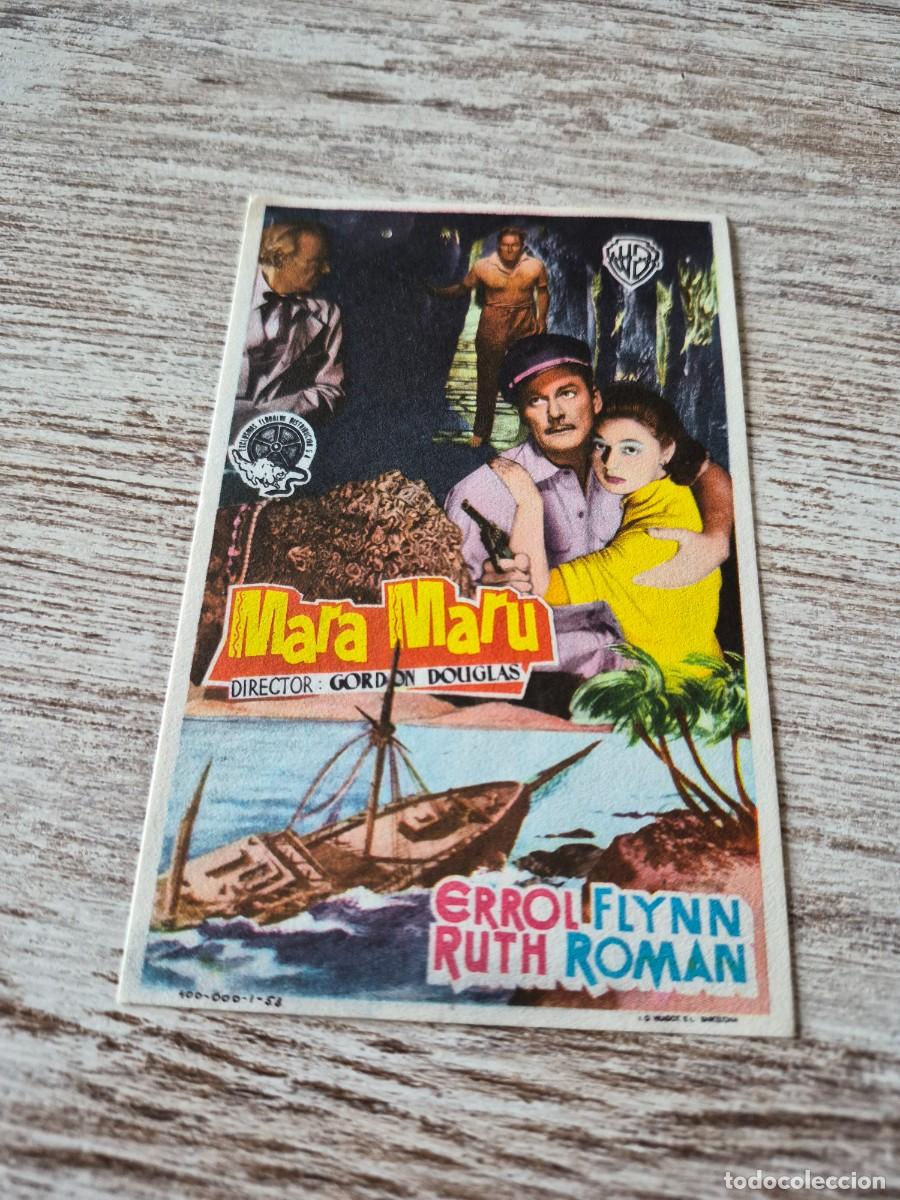 Cine: Mara Maru | Errol flynn Ruth Roman | Programa cine folleto