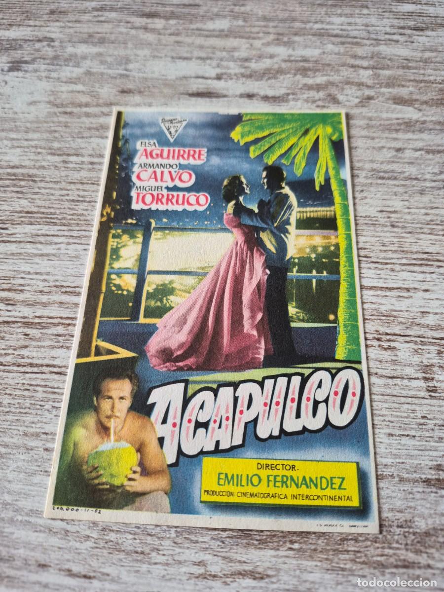 Cine: Acapulco | Elsa Aguirre Armando Calvo Miguel Torruco | Programa cine folleto