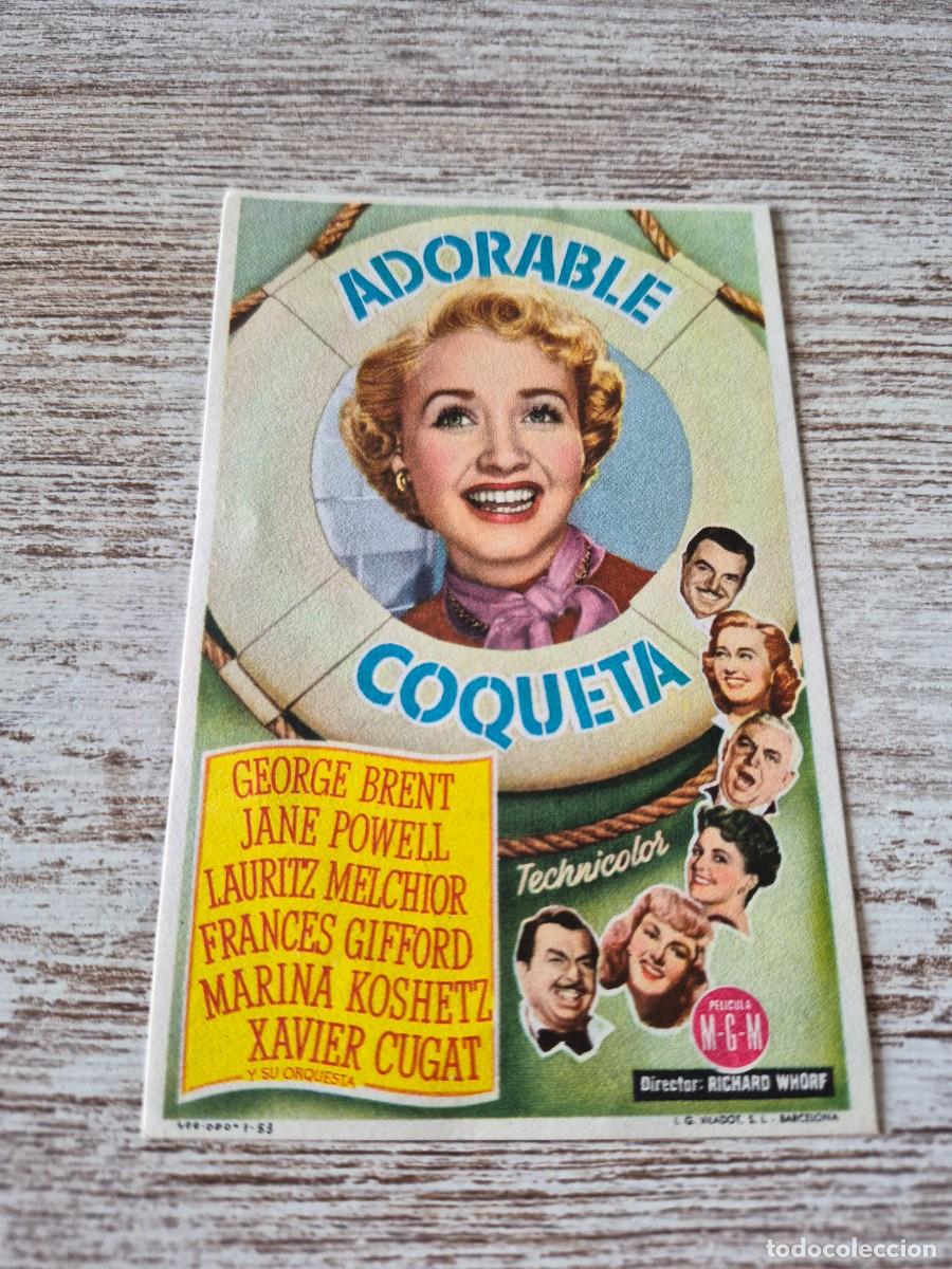 Cine: Adorable Coqueta | George Brent Jane Powell | Programa cine folleto