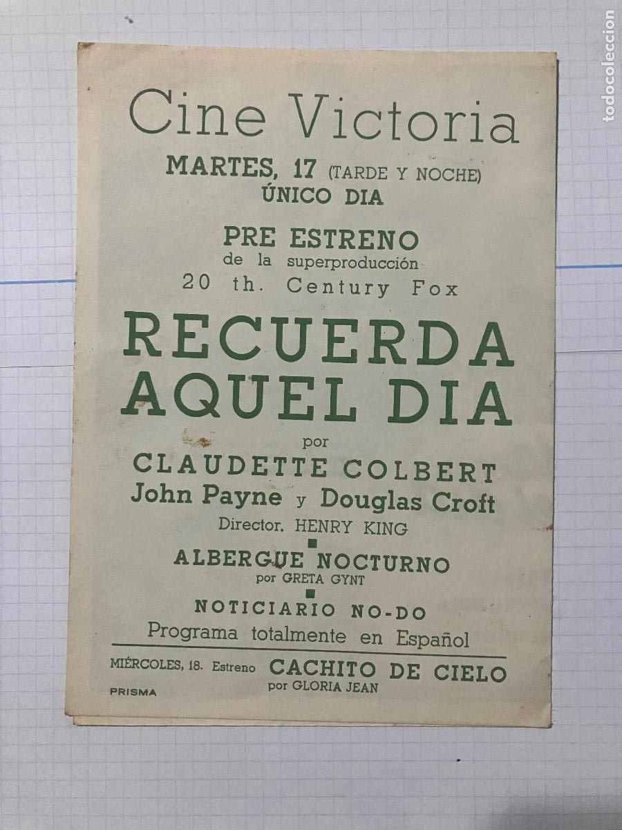 Cine: Recuerda aquel d&iacute;a - Programa de cine doble - C/P Badalona - Foto 3