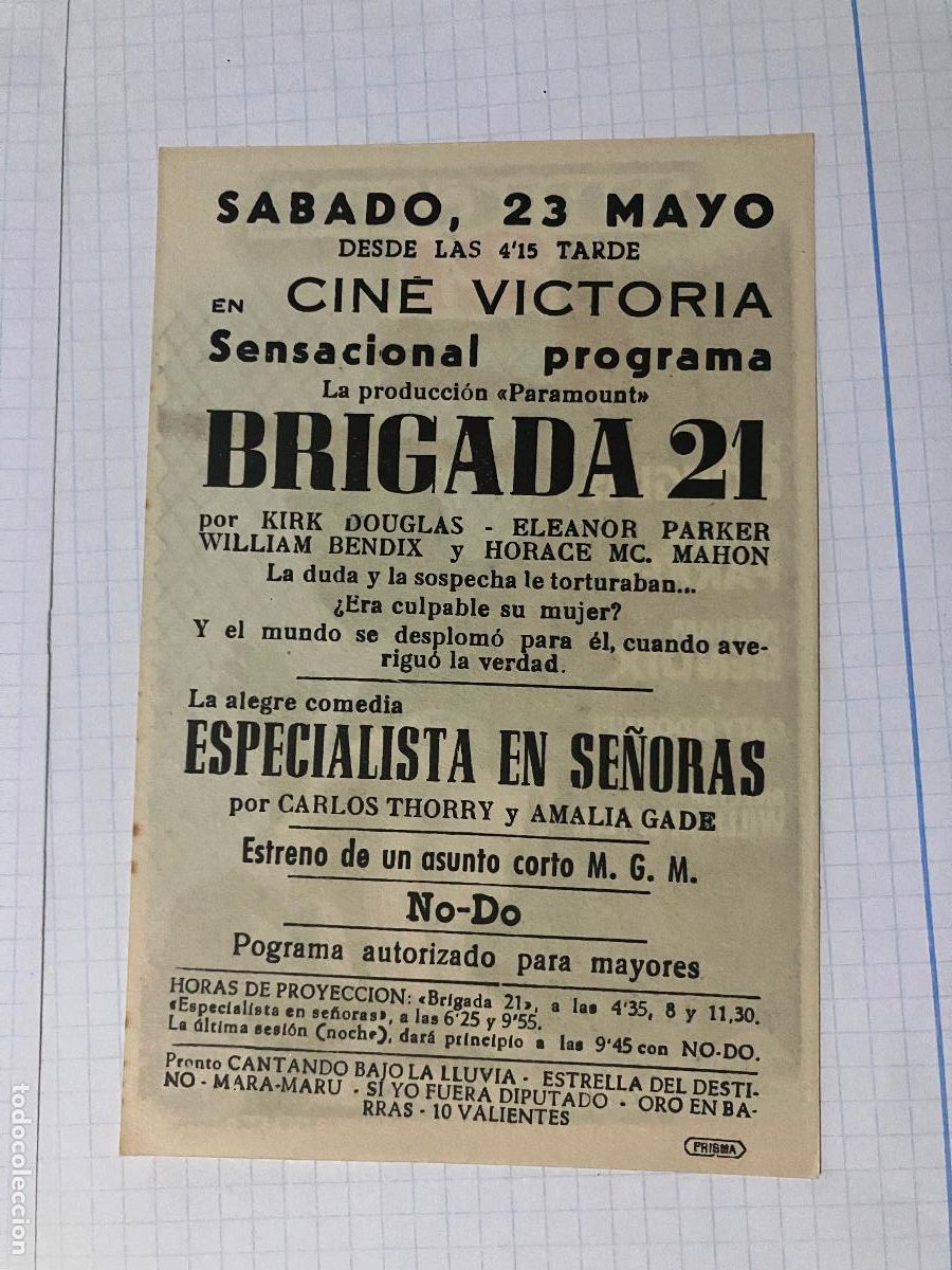 Cine: Brigada 21 - Programa de cine Badalona C/P - Foto 2