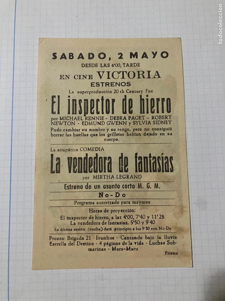 Cine: El inspector de hierro - Programa de cine Badalona C/P - Foto 2