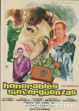 Cine: HONORABLES SINVERG&Uuml;ENZAS (sin publicidad)