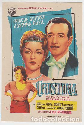 Cine: CRISTINA (Solig&oacute; sin publicidad)