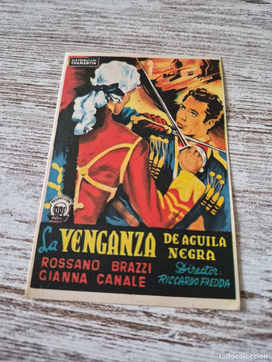 Cine: La venganza de Aguila negra | Rossano Brazzi Gianna Canale | Programa cine folleto