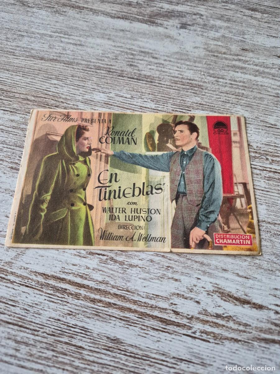 Cine: En tinieblas | Ronald Colman Walter Huston | Programa cine folleto
