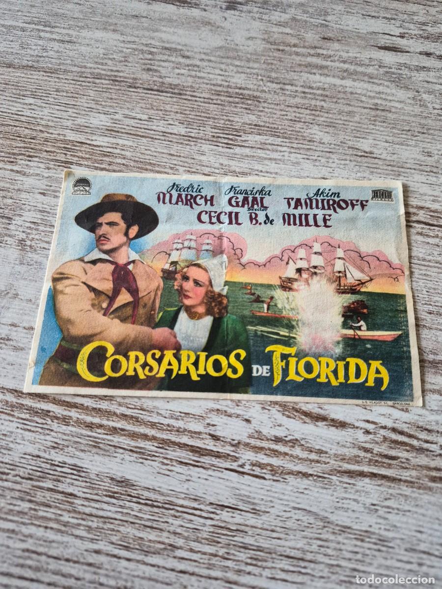Cine: Corsarios de Florida | Fredric March Franciska Gaal | Programa cine folleto