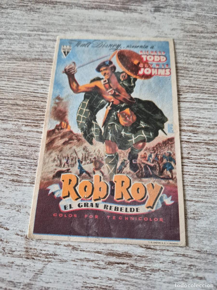 Cine: Rob Roy el gran rebelde | Richard Todd Glynis Johns | Programa cine folleto