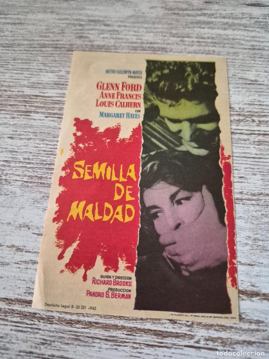 Cine: Semilla de maldad | Gleen Ford Anne Francis | Programa cine folleto
