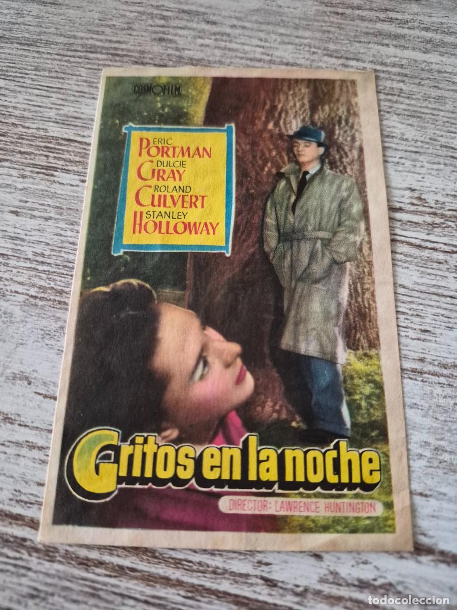 Cine: Gritos en la noche | Eric Portman Dulce Gray | Programa cine folleto