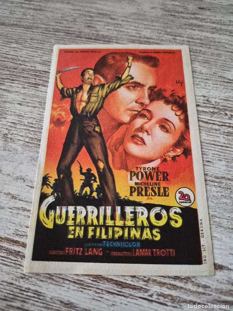 Cine: Guerrilleros en filipinas | Tyron Power Micheline Presle | Programa cine folleto