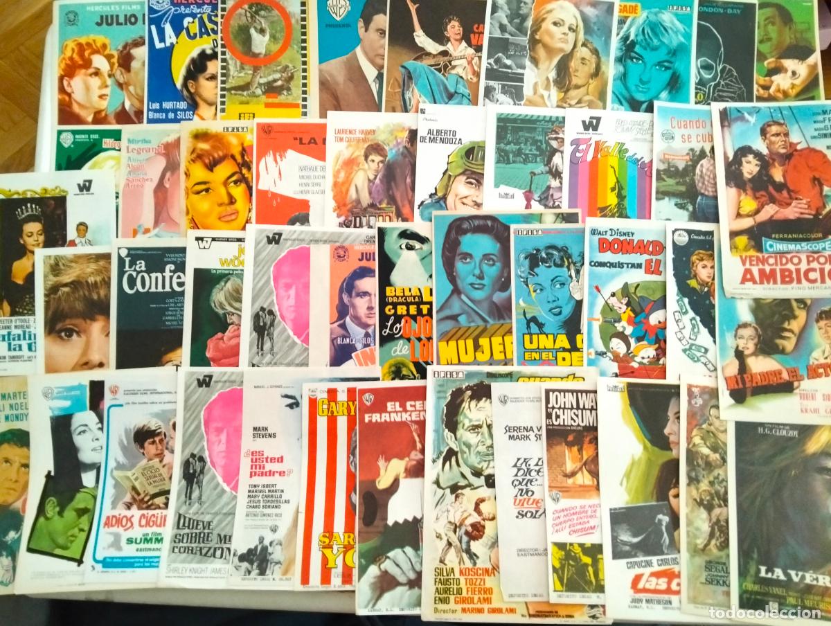 Cine: LOTE 45 FOLLETOS DE MANO DIFERENTES, SIN PUBLICIDAD