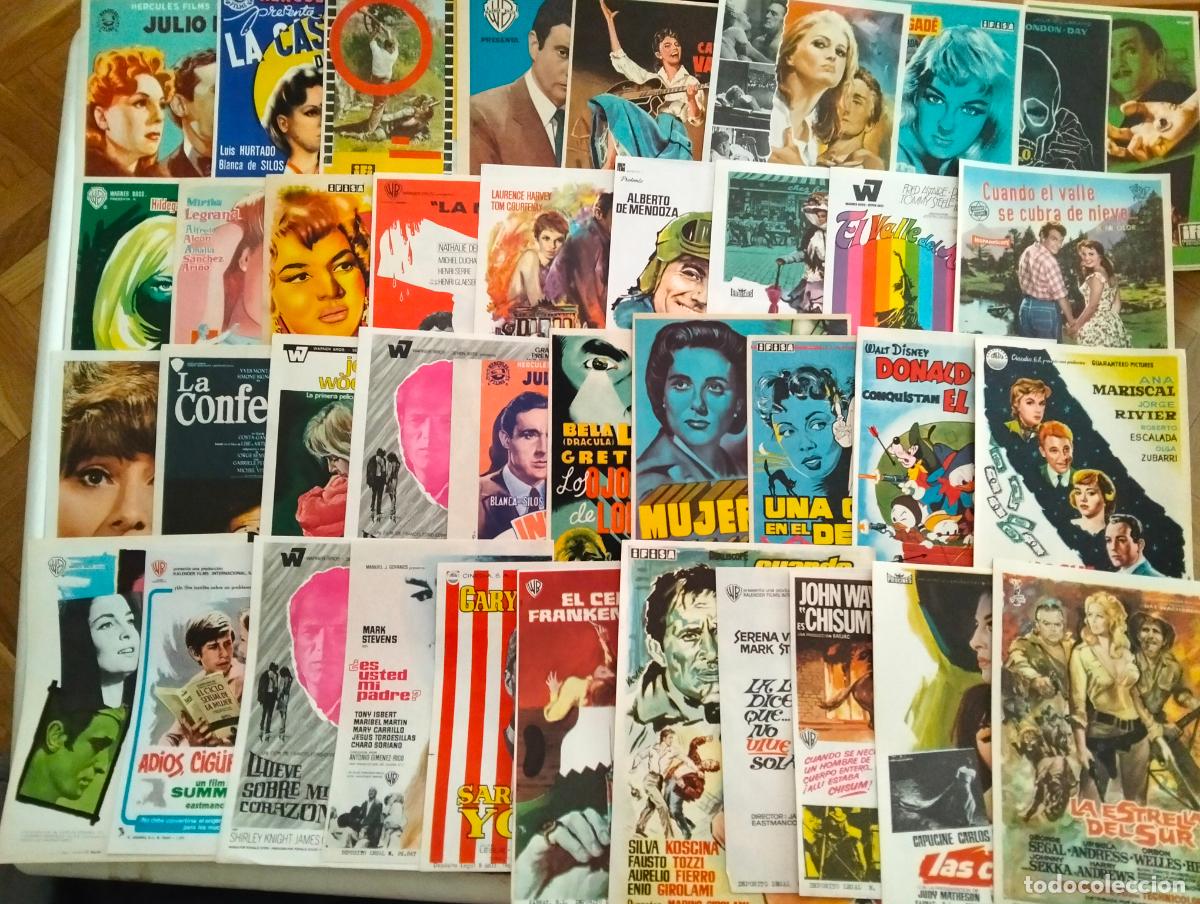 Cine: LOTE 45 FOLLETOS DE MANO DIFERENTES, SIN PUBLICIDAD