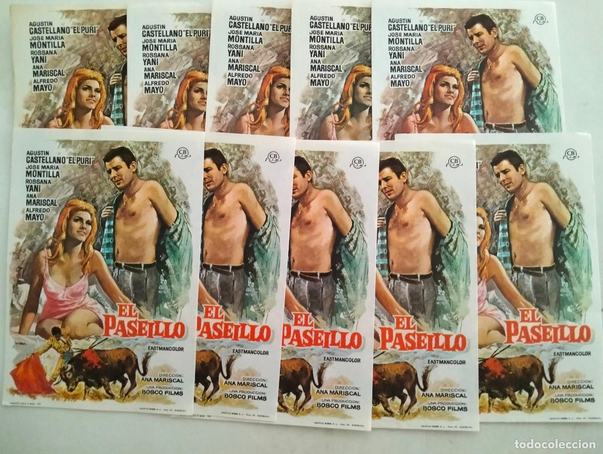 Cine: LOTE 10 FOLLETOS DE MANO EL PASEILLO, SIN PUBLICIDAD
