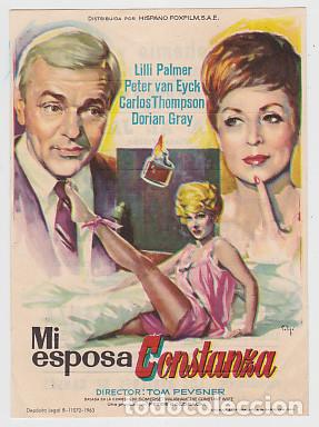 Cine: MI ESPOSA CONSTANZA (Solig&oacute; SIn publicidad)
