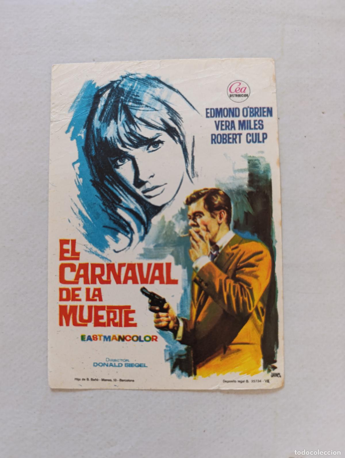 Cine: FOLLETO DE MANO - EL CARNAVAL DE LA MUERTE - EDMOND O'BRIEN - SIN PUBLICIDAD (150F)