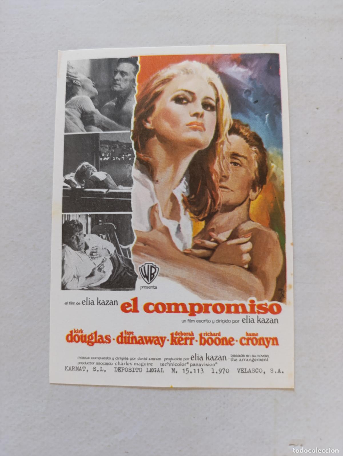 Cine: FOLLETO DE MANO - EL COMPROMISO - KIRK DOUGLAS, FAYE DUNAWAY - SIN PUBLICIDAD (150F)