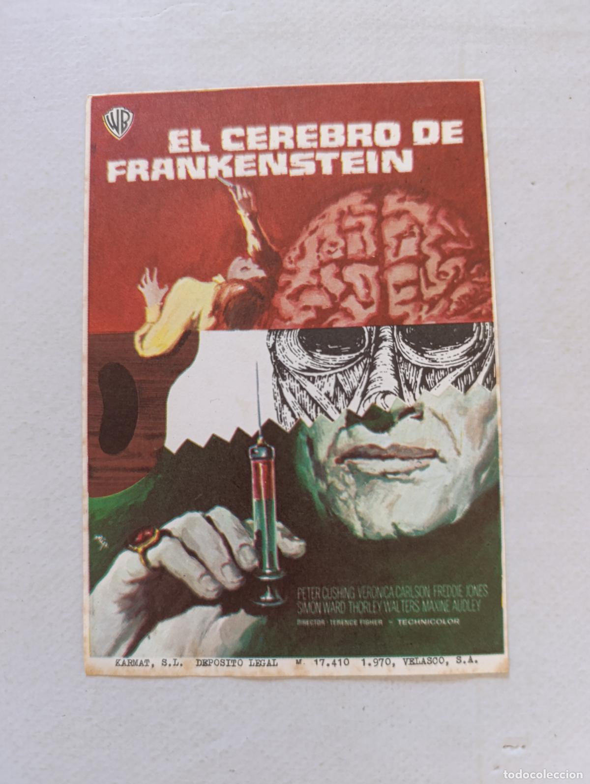 Cine: FOLLETO DE MANO - EL CEREBRO DE FRANKENSTEIN - SIN PUBLICIDAD (150G)