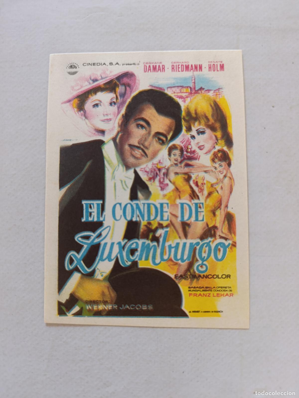 Cine: FOLLETO DE MANO - EL CONDE DE LUXEMBURGO - SIN PUBLICIDAD (150G)
