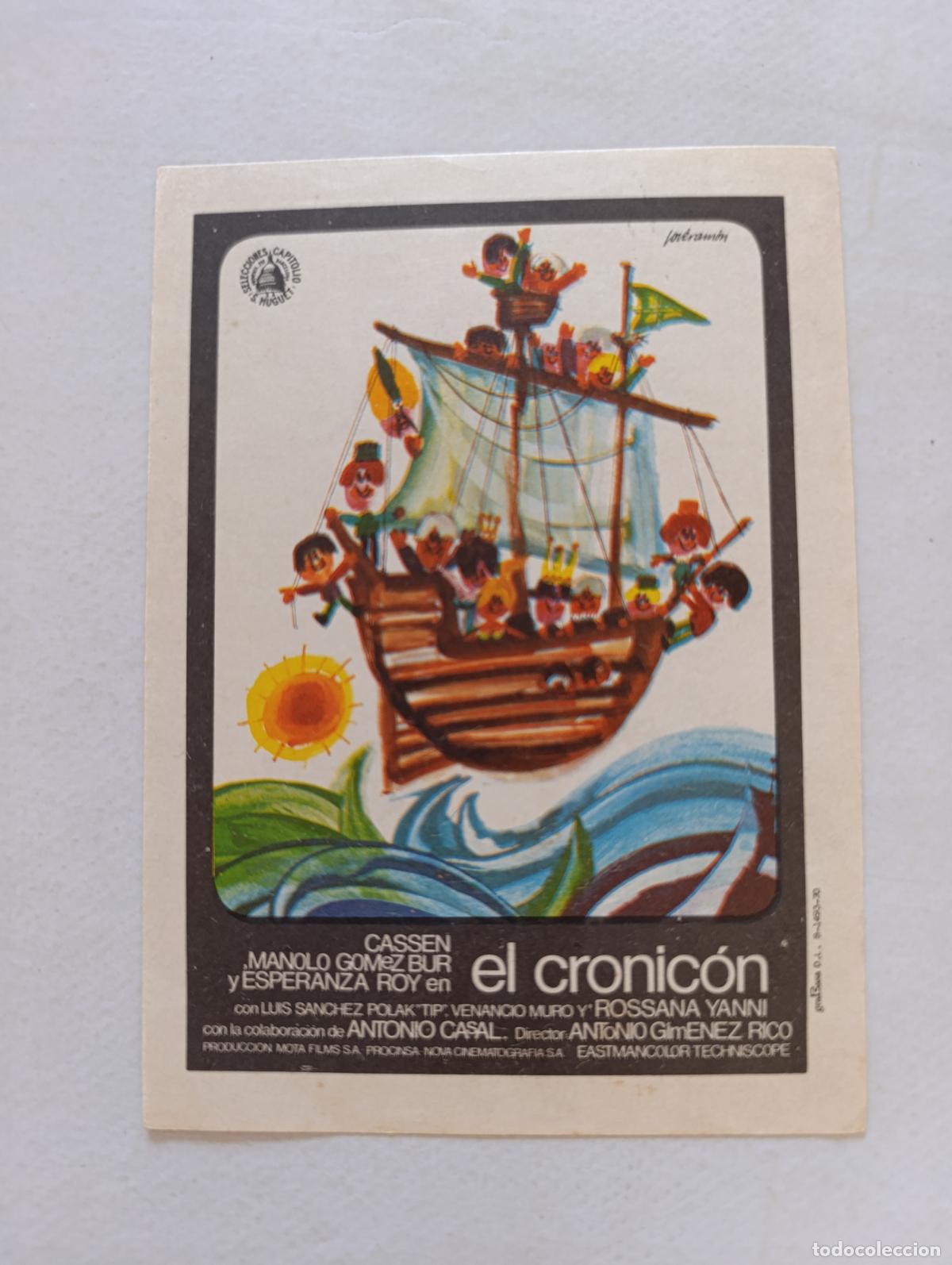 Cine: FOLLETO DE MANO - EL CRONICON - SIN PUBLICIDAD (150G)