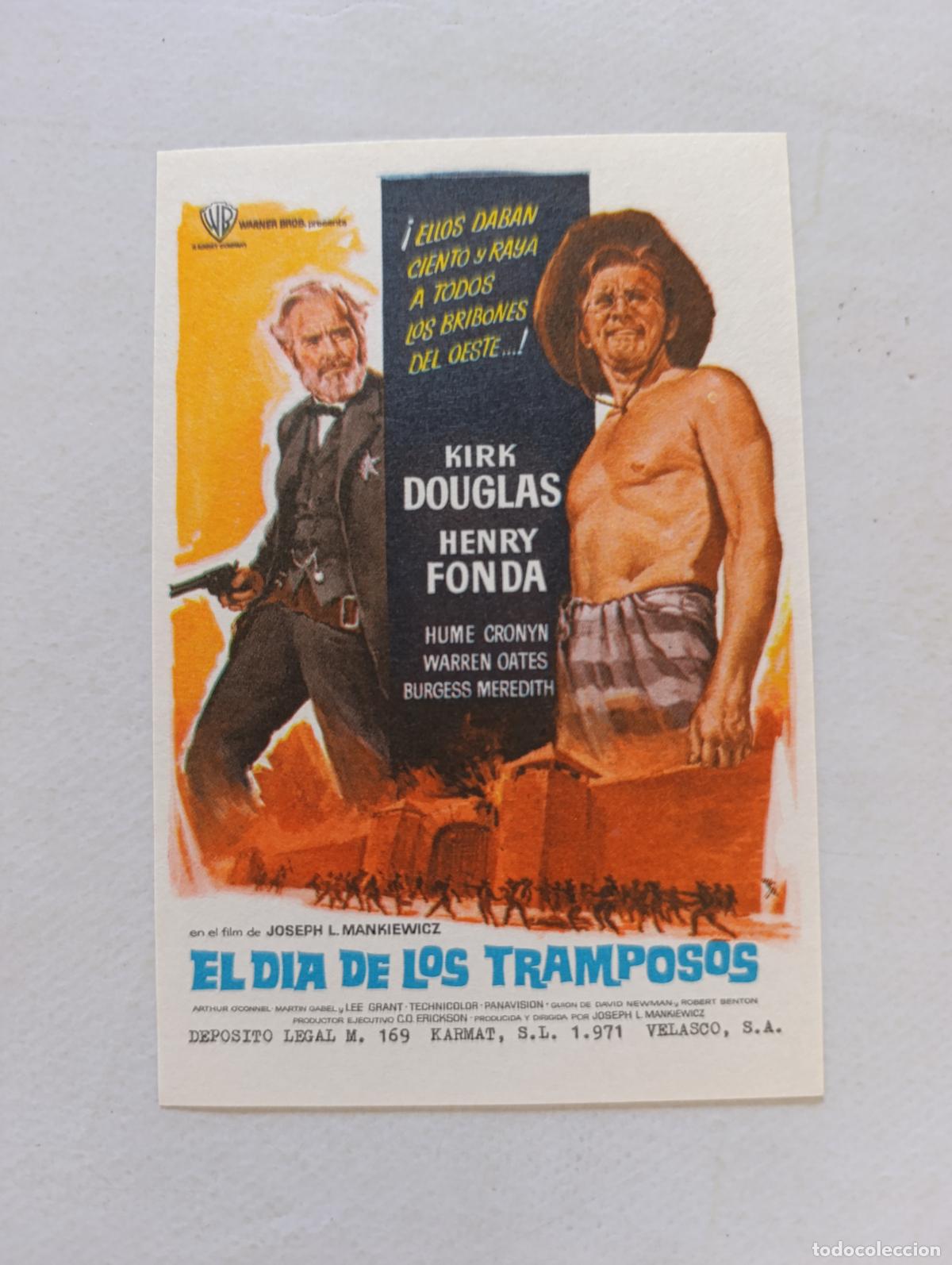 Kino: FOLLETO DE MANO - EL DIA DE LOS TRAMPOSOS - KIRK DOUGLAS, HENRY FONDA - SIN PUBLICIDAD (150H)