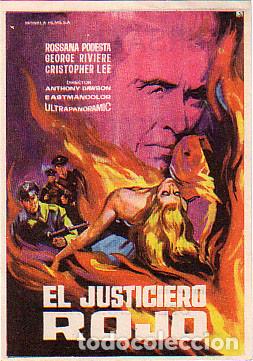 Cine: EL JUSTICIERO ROJO (con publicidad)