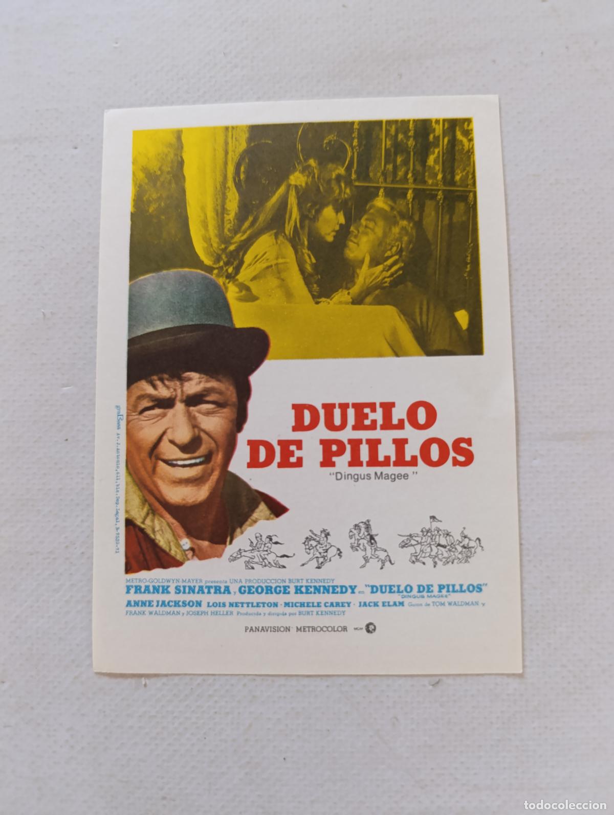 Cine: FOLLETO DE MANO - DUELO DE PILLOS - FRANK SINATRA - SIN PUBLICIDAD (148P)