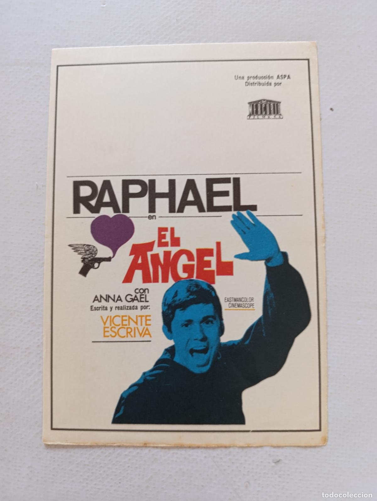 Cine: FOLLETO DE MANO - EL ANGEL - RAPHAEL - SIN PUBLICIDAD (148P)